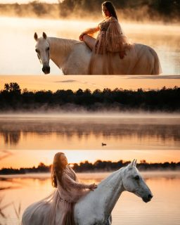 Morgens am See ✨📷  Die Sonne taucht alles in goldenes Licht, Dunstschwaden steigen über dem Wasser auf und mittendrin: du und dein Herzenspferd. Die Vögel zwitschern und die Stimmung ist einfach nur magisch.  Was für ein wunderschöner Einstand in den Herbst 🍂
Jedes Jahr verliebe ich mich aufs neue in diese Stimmung. Für Oktober gibt es noch so 1-2 freie Termine 😉 schnell sein lohnt sich!  Mein Lieblingsfoto ist übrigens das mit dem Special Guest 🦆 - und deins?  Denn besondere Tiere verdienen besondere Erinnerungen ❤️
~ Sara Landvogt Fotografie 📷
👉 Weitere Infos: Link in Bio  #pferdefotografie #pferdemädchen #horsegirl #sunrise